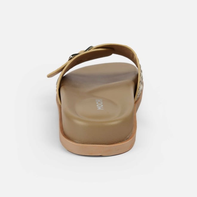 Mochi Women Beige Casual Slip Ons (SKU: 41-505-20-36)