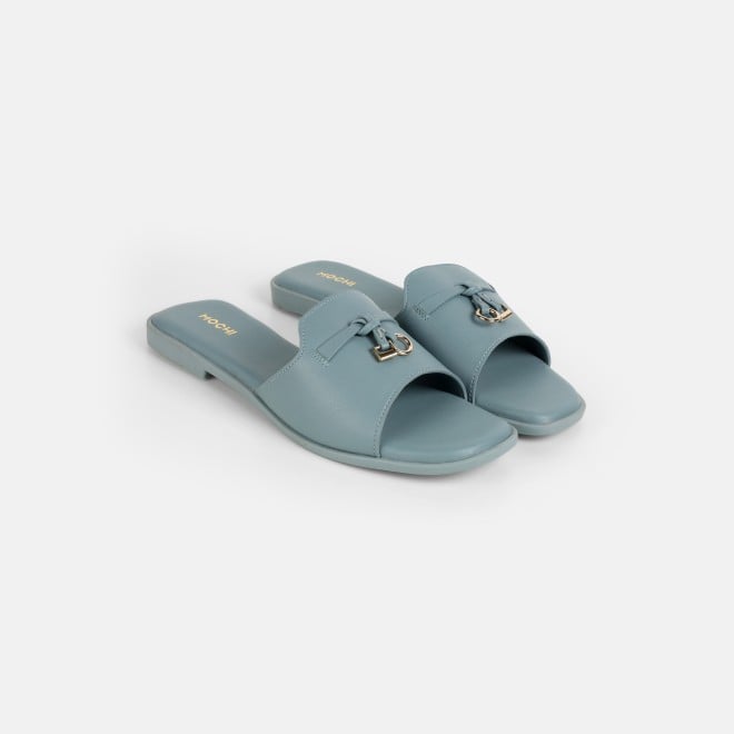 Mochi Women Blue Casual Slip Ons (SKU: 41-522-45-36)