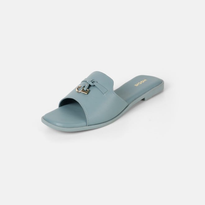 Mochi Women Blue Casual Slip Ons (SKU: 41-522-45-36)