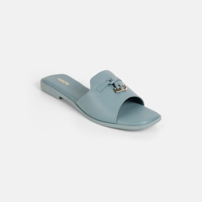 Mochi Women Blue Casual Slip Ons (SKU: 41-522-45-36)