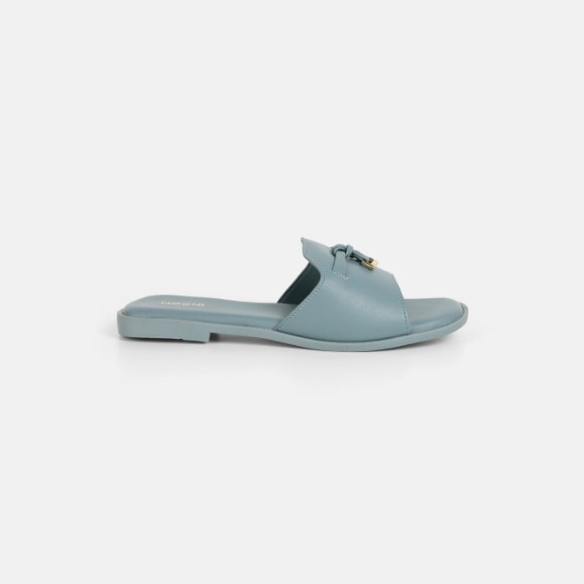 Mochi Women Blue Casual Slip Ons (SKU: 41-522-45-36)