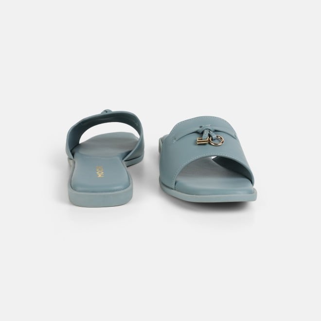 Mochi Women Blue Casual Slip Ons (SKU: 41-522-45-36)