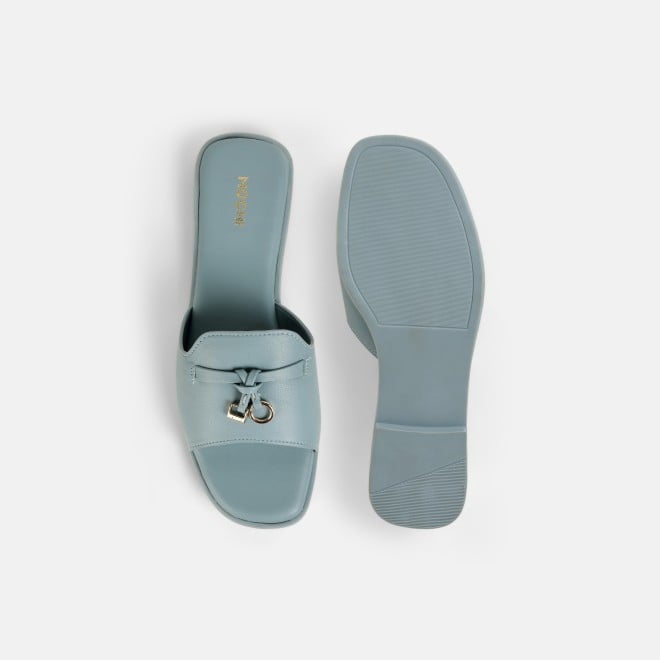 Mochi Women Blue Casual Slip Ons (SKU: 41-522-45-36)