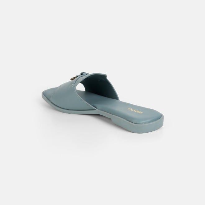 Mochi Women Blue Casual Slip Ons (SKU: 41-522-45-36)