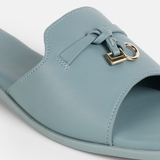 Mochi Women Blue Casual Slip Ons (SKU: 41-522-45-36)