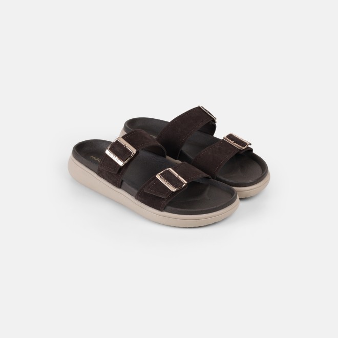Mochi Women Brown Casual Slippers (SKU: 41-529-12-36)