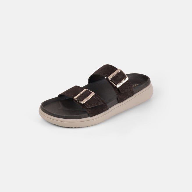 Mochi Women Brown Casual Slippers (SKU: 41-529-12-36)
