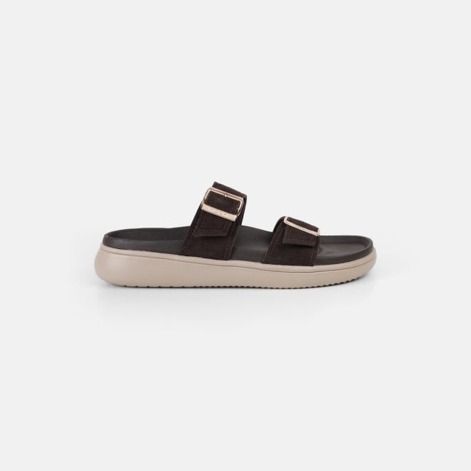 Mochi Women Brown Casual Slippers (SKU: 41-529-12-36)