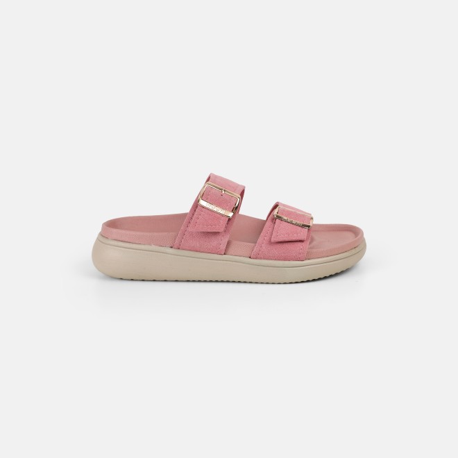 Mochi Women Peach Casual Slides (SKU: 41-529-80-36)