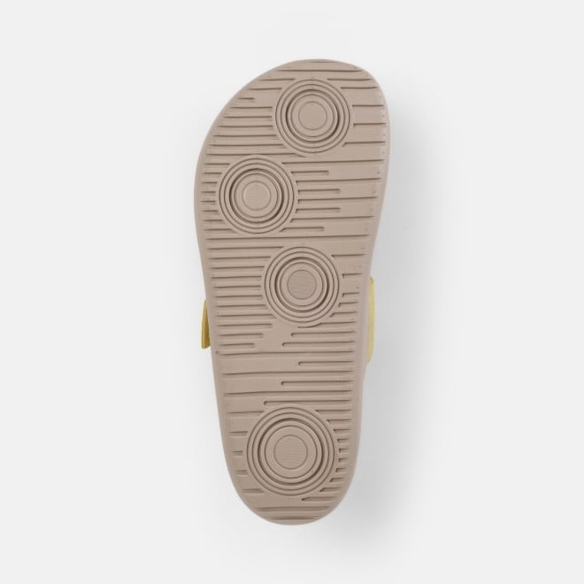 Mochi Women Yellow Casual Slippers (SKU: 41-529-33-37)