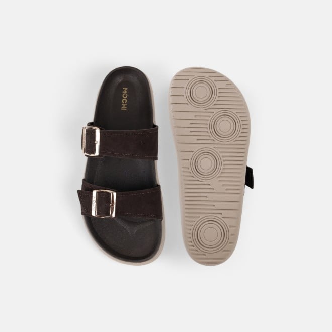 Mochi Women Brown Casual Slippers (SKU: 41-529-12-36)