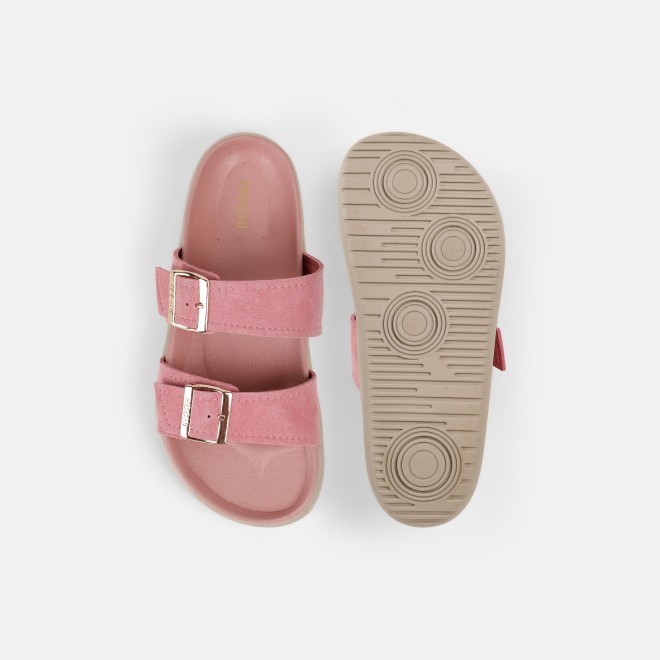 Mochi Women Peach Casual Slides (SKU: 41-529-80-36)