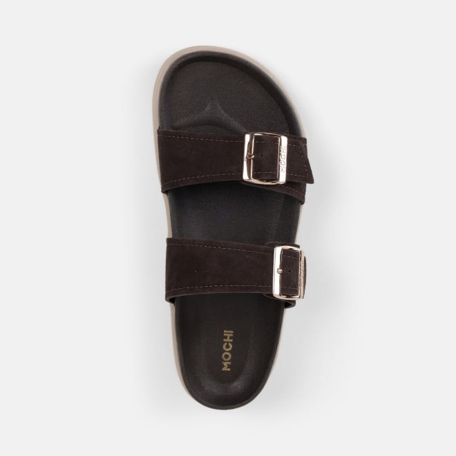 Mochi Women Brown Casual Slippers (SKU: 41-529-12-36)