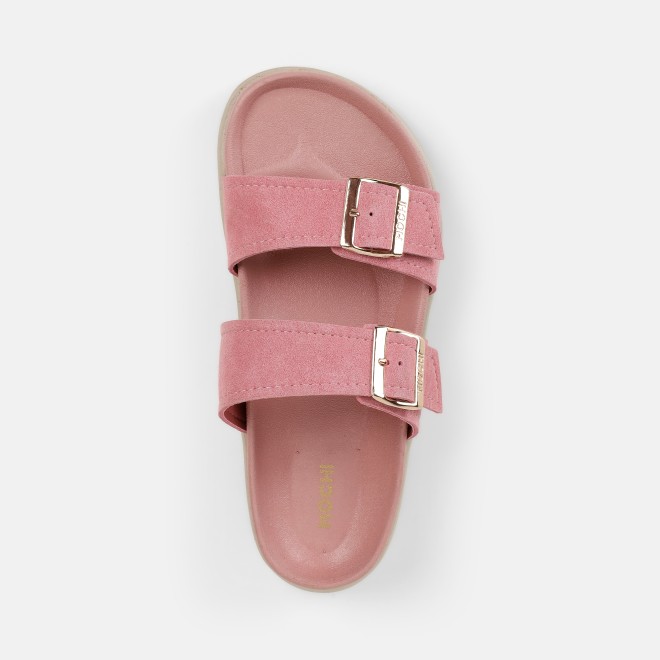 Mochi Women Peach Casual Slides (SKU: 41-529-80-36)