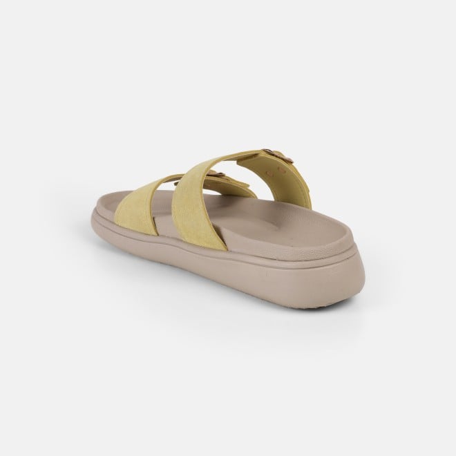 Mochi Women Yellow Casual Slippers (SKU: 41-529-33-37)