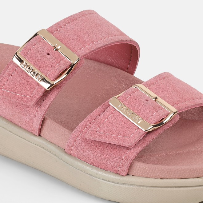 Mochi Women Peach Casual Slides (SKU: 41-529-80-36)