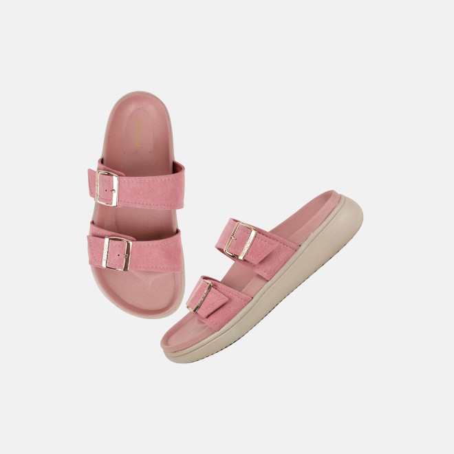 Mochi Women Peach Casual Slides (SKU: 41-529-80-36)