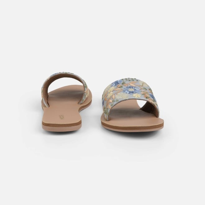 Mochi Women Blue Casual Slippers (SKU: 41-533-45-36)