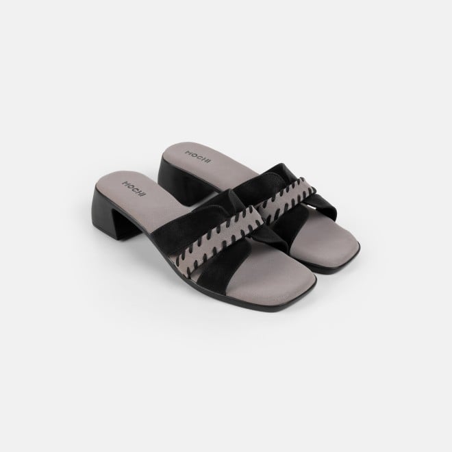 Mochi Women Black Casual Slip Ons (SKU: 41-552-11-36)