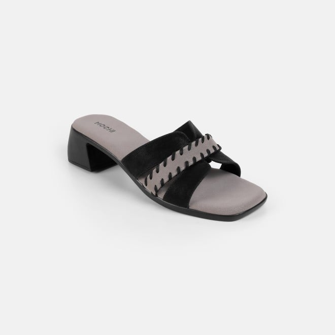 Mochi Women Black Casual Slip Ons (SKU: 41-552-11-36)