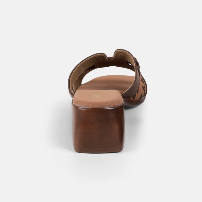 Mochi Women Brown Casual Slip Ons (SKU: 41-552-12-36)