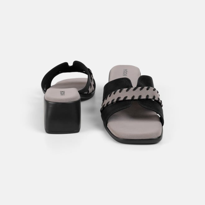 Mochi Women Black Casual Slip Ons (SKU: 41-552-11-36)