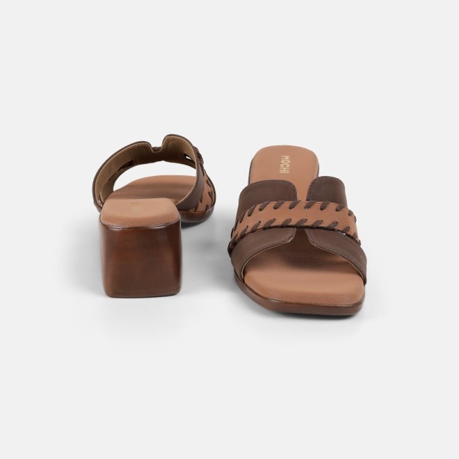 Mochi Women Brown Casual Slip Ons (SKU: 41-552-12-36)