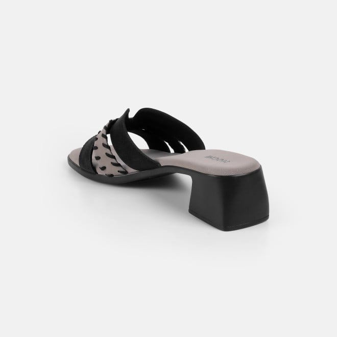 Mochi Women Black Casual Slip Ons (SKU: 41-552-11-36)