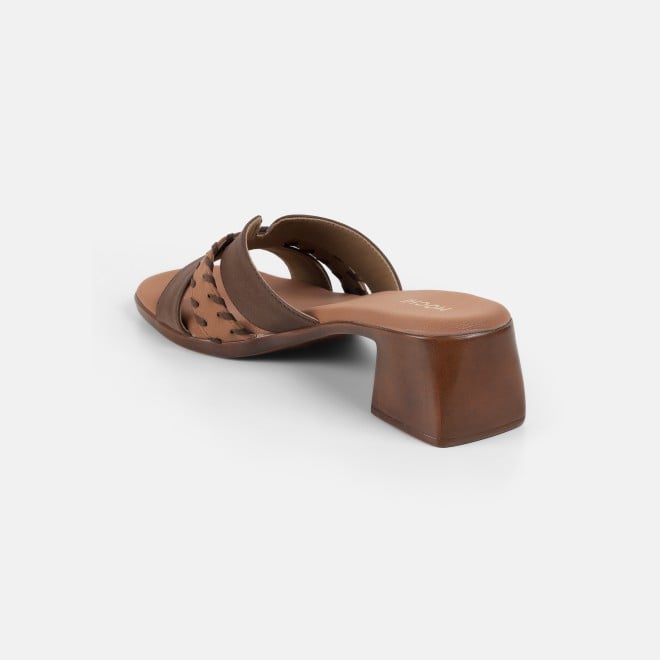 Mochi Women Brown Casual Slip Ons (SKU: 41-552-12-36)