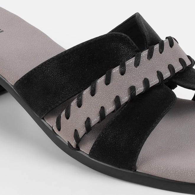 Mochi Women Black Casual Slip Ons (SKU: 41-552-11-36)