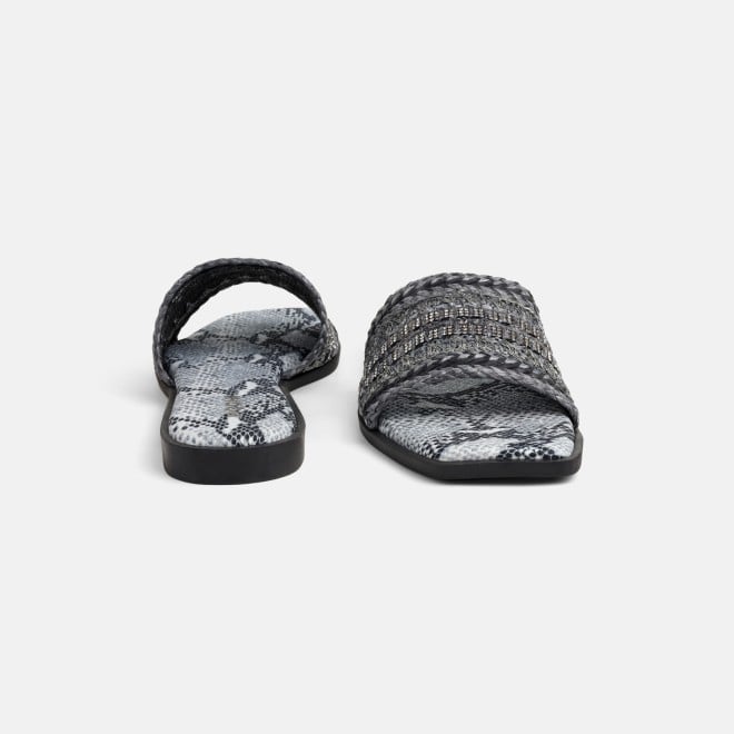 Mochi Women Grey Casual Slippers (SKU: 41-584-14-36)