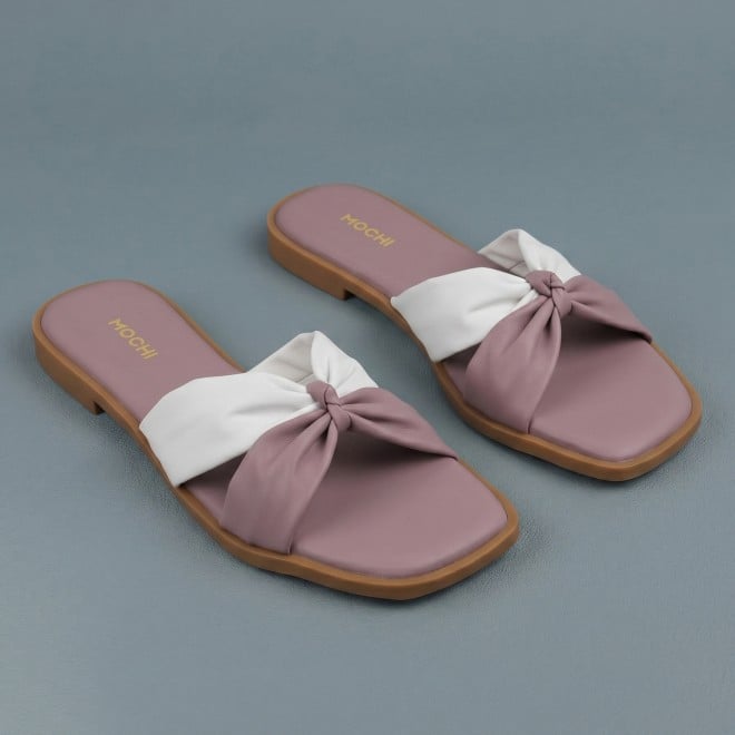 Mochi Women Peach Casual Slippers (SKU: 41-589-80-36)
