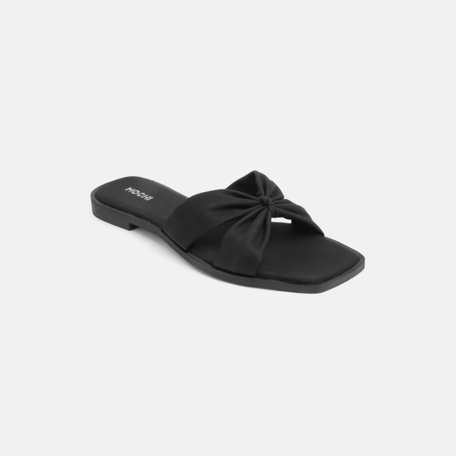 Mochi Women Black Casual Slippers (SKU: 41-589-11-36)