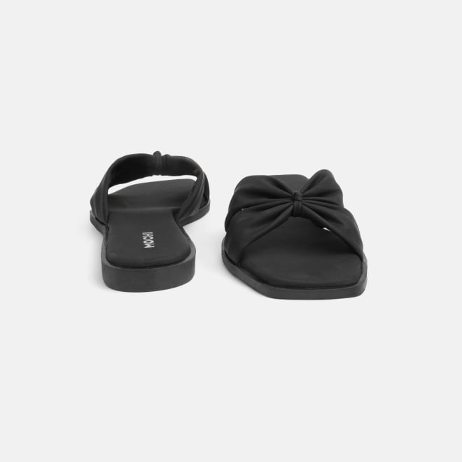 Mochi Women Black Casual Slippers (SKU: 41-589-11-36)