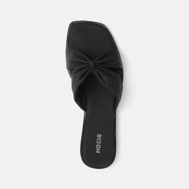 Mochi Women Black Casual Slippers (SKU: 41-589-11-36)