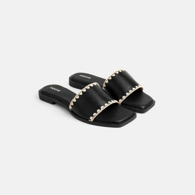 Mochi Women Black Casual Slippers (SKU: 41-594-11-36)