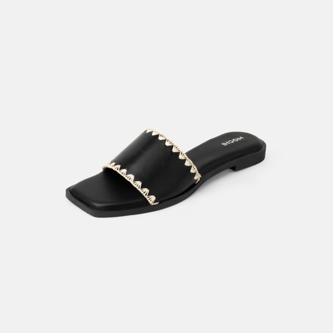 Mochi Women Black Casual Slippers (SKU: 41-594-11-36)