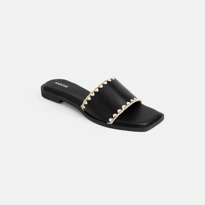 Mochi Women Black Casual Slippers (SKU: 41-594-11-36)