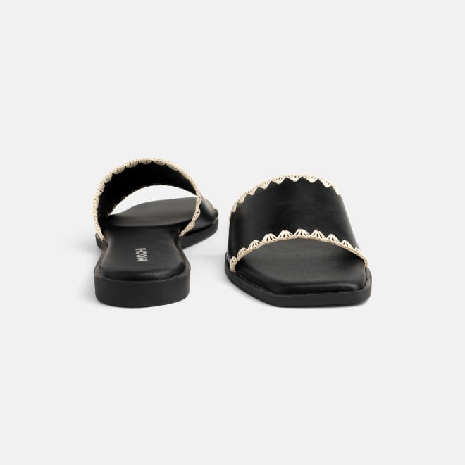 Mochi Women Black Casual Slippers (SKU: 41-594-11-36)