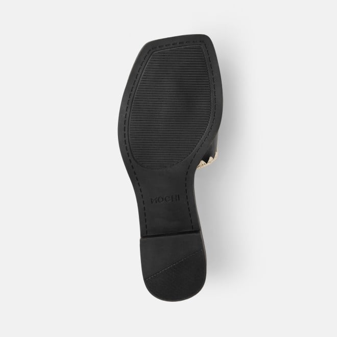 Mochi Women Black Casual Slippers (SKU: 41-594-11-36)