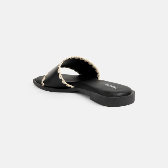 Mochi Women Black Casual Slippers (SKU: 41-594-11-36)
