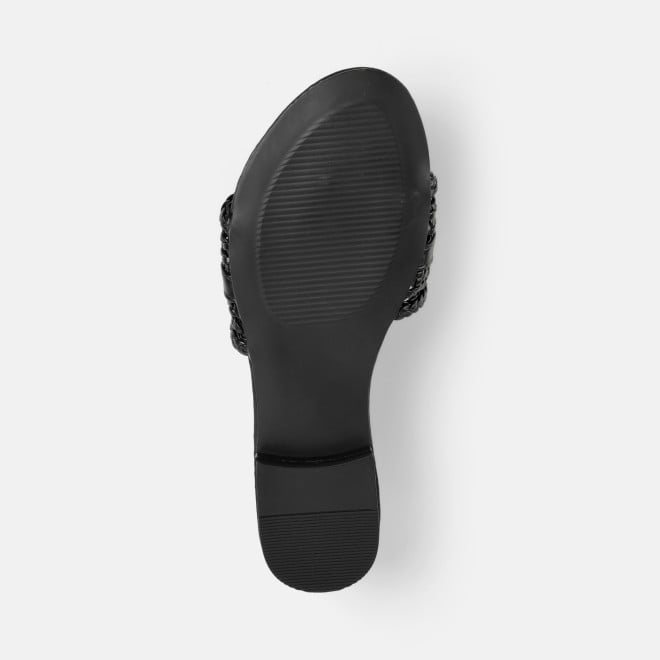 Mochi Women Black Casual Slippers (SKU: 41-600-11-36)