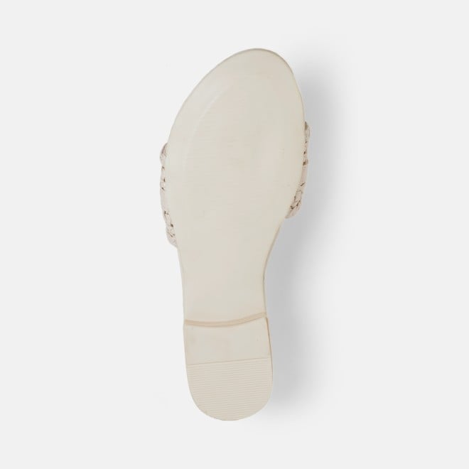 Mochi Women Off-white Casual Slippers (SKU: 41-600-66-36)