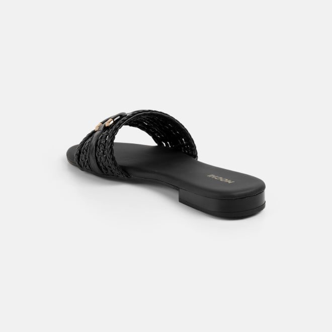 Mochi Women Black Casual Slippers (SKU: 41-600-11-36)