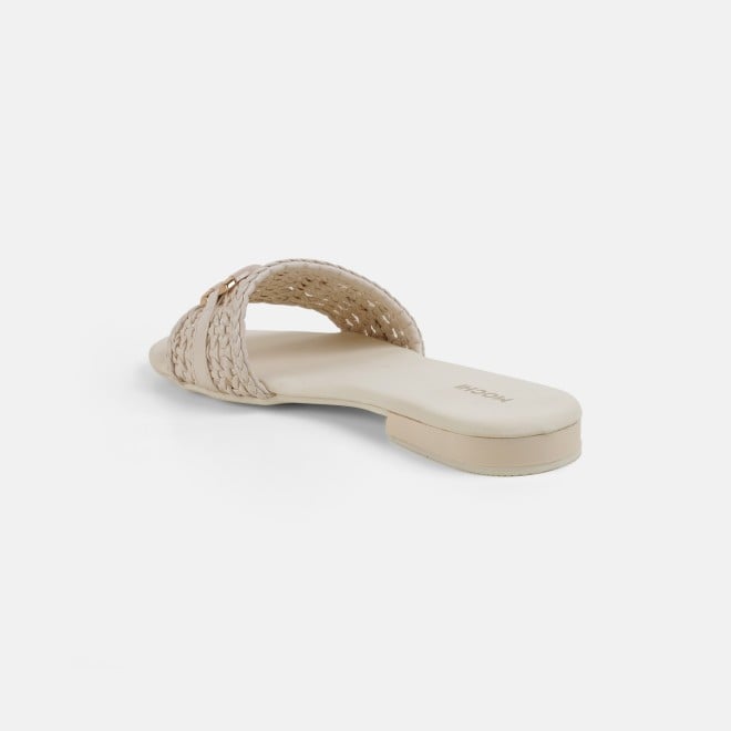 Mochi Women Off-white Casual Slippers (SKU: 41-600-66-36)