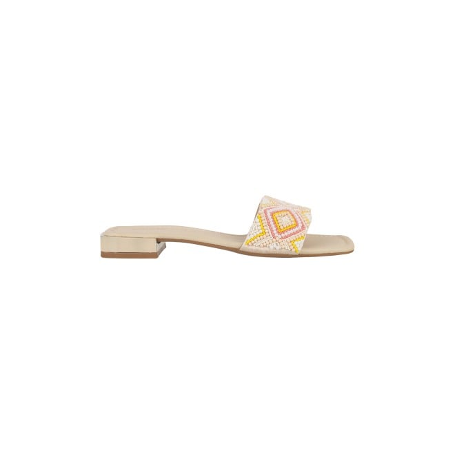 Mochi Women Beige Casual Slippers (SKU: 41-61-20-36)