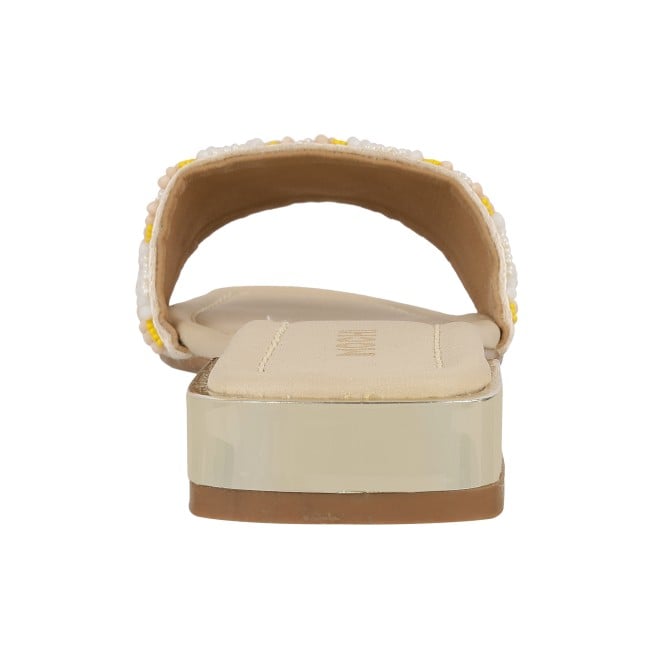 Mochi Women Beige Casual Slippers (SKU: 41-61-20-36)