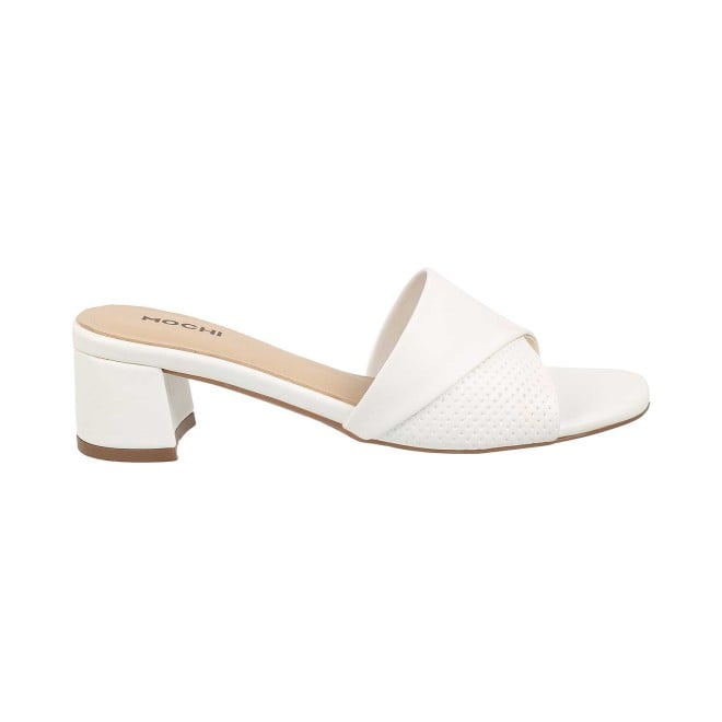 Mochi Women White Casual Slip Ons (SKU: 41-72-16-36)