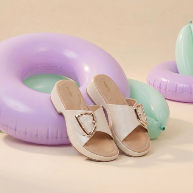 Mochi Women Off-white Casual Slippers (SKU: 41-800228-66-36)