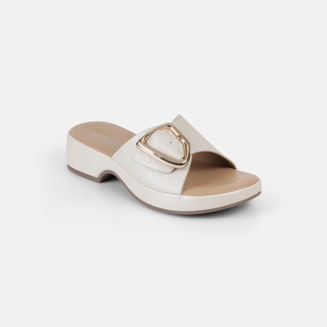 Mochi Women Off-white Casual Slippers (SKU: 41-800228-66-36)